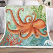 Octopus Sherpa Fleece Blanket Koar