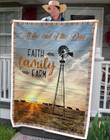 Farmer Faith Family Farm Yq1401612Cl Fleece Blanket