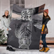 Cat Tiger Reflection Yw1201485Cl Fleece Blanket
