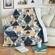 Dog Mom Triangle Color Pattern Yw1802345Cl Fleece Blanket