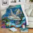 Dolphin Wall Photos Yw1802352Cl Fleece Blanket