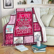 Elephant Love Is A Four Letter Word Yw1802543Cl Fleece Blanket