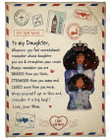 To My Daughter Whenever You Feel Overwhelmed Yw0701617Cl Fleece Blanket