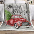 Christmas Truck Xa0502226Cl Fleece Blanket