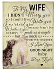 Love Made Us Forever Together Lovely Message From Husband Gifts For Wife Fleece Blanket