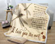 Dragonfly When I Said I Love You More I Love You The Most Gs-Ld2510 Fleece Blanket