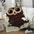 Cute Owl Cafe Gs-Cl-Kc2406 Fleece Blanket