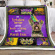 Yorkshire Terrier Mardi Gras Gs-Kl1002Mt Fleece Blanket