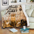 Cat We Are Family Yw0202708Cl Fleece Blanket