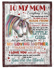 To My Mom You Are The World Gs-Cl-Dt1905 Fleece Blanket