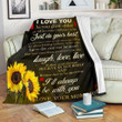 From Mom To My Son Sunflower Yq0302053Cl Fleece Blanket