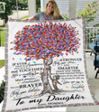 To My Daughter You Are Braver Than You Believe Yq0102168Cl Fleece Blanket
