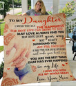 To My Daughter You Are The Best Thing Yq0102144Cl Fleece Blanket