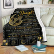To My Daughter Yw3001290Cl Fleece Blanket