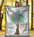Personalized Blanket To My Husband I Didn'T Give You The Gift Of Life, Gift For Husband Wife, Wedding, Birthday Fleece Blanket