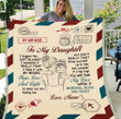 Personalized Blanket, Gift For Daughter, Best Gift For Daughter, To My Daughter, I Hugged This Soft Blanket Fleece Blanket