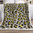Gray Leopard Xa2701678Cl Fleece Blanket