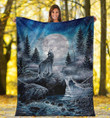 Howling Wolf Pattern Yw1201519Cl Fleece Blanket