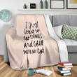 I Just Want To Eat Donuts And Chill With My Cat Fleece Throw Blanket