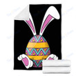 Custom Blanket Bunny Easter Egg Cute Blanket - Fleece Blanket
