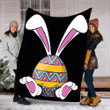 Custom Blanket Bunny Easter Egg Cute Blanket - Fleece Blanket