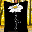 Custom Blanket Imagine Daisy Flower Hippie Blanket - Fleece Blanket