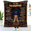 Lion Dad To My Daughter Sometimes It'S Hard To Find Words To Tell You How Much You Mean To Me Sherpa Blanket