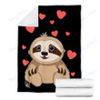 Custom Blanket Sloth Blanket - Perfect Gifts For Girls - Fleece Blanket