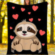 Custom Blanket Sloth Blanket - Perfect Gifts For Girls - Fleece Blanket