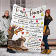 Custom Blanket To My Fiancee Wolf Blanket - Gift For Fiancee - Fleece Blanket