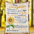 Custom Blanket To My Daughter Blanket - Gift For Daughter - Fleece Blanket