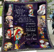 Nightmare To My Mom Fleece Quilt Blanket Personalized Customized Home Bedroom Decor Gift