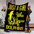 Custom Blanket Dolphins Blanket - Perfect Gifts For Girls - Fleece Blanket