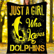 Custom Blanket Dolphins Blanket - Perfect Gifts For Girls - Fleece Blanket