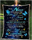Butterfly Niece Aunt Once Upon A Time Sofa Fleece Quilt Blanket Personalized Customized Home Bedroom Decor Gift