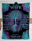 To My Wife The Day I Met You I Had Found The One I Love You Forever And Always Love Your Husband Sherpa Fleece Quilt Blanket Personalized Decor