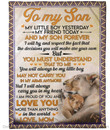 Lion To My Son My Little Boy Blanket