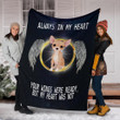 Chihuahua In Heaven Fleece Blanket Dog Halo - Wings Blanket Galaxy Sky Design Dog Lover Gift
