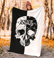 Unus Annus Blanket Cool Gift For Boy Skull Black And White Unus Annus Merch Blanket For Boy