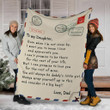 To My Daughter - Dad Message Blanket 03