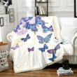 Butterfly Sherpa Fleece Blanket Rr