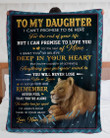 You Will Never Lose Mom To Daughter Fleece Blanket Sherpa Blanket
