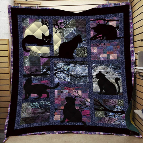 Black Cats Clh0412102Q Quilt Blanket