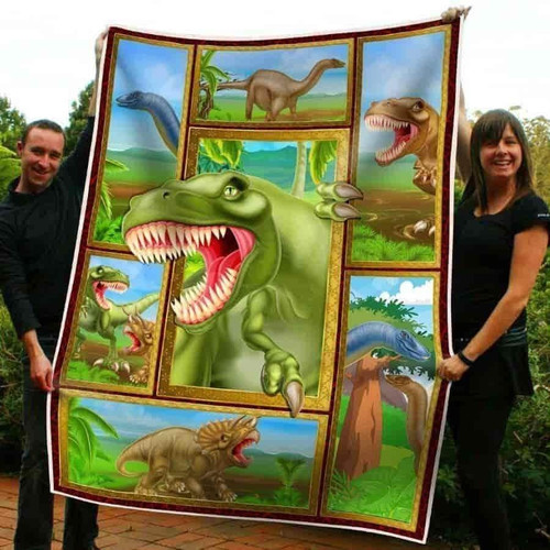 Dinosaur T Rex Cl05100153Mdf Sherpa Fleece Blanket
