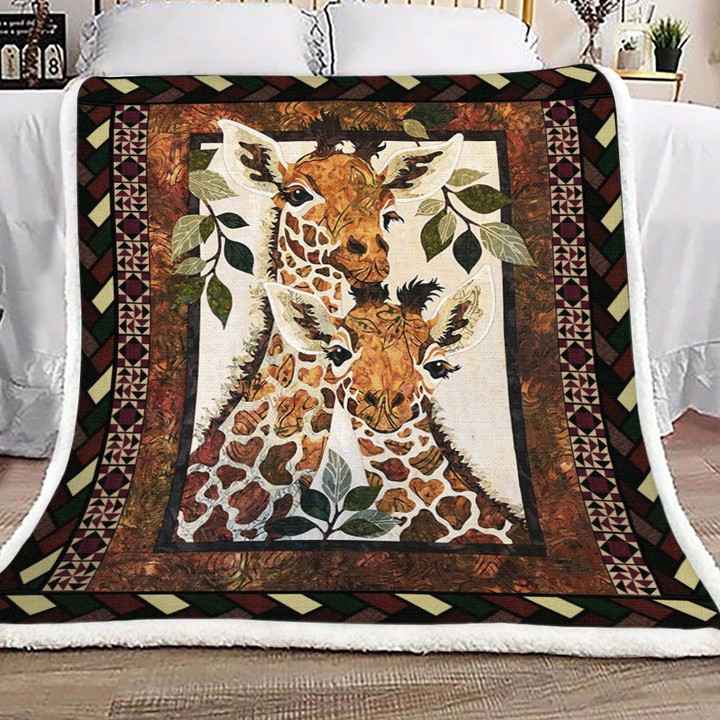 Giraffe Yh25100453F Sherpa Fleece Blanket
