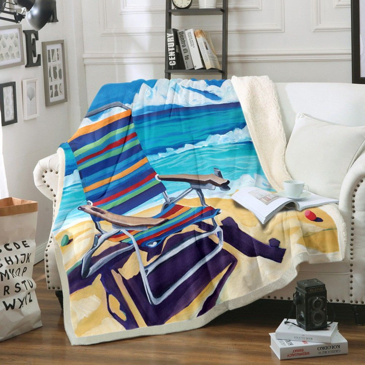 Beach Chairs Tn2512216Tt Sherpa Fleece Blanket