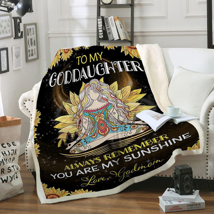 Yoga To My Goddaughter Clh2412617F Sherpa Fleece Blanket