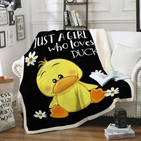 Ducks Just A Girl Clh2412164F Sherpa Fleece Blanket
