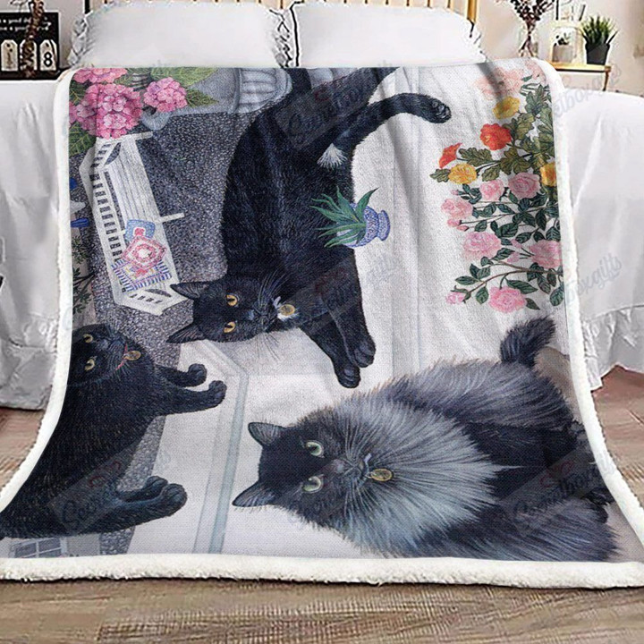 Three Black Cats Gs-Cl-Ld2706 Fleece Blanket