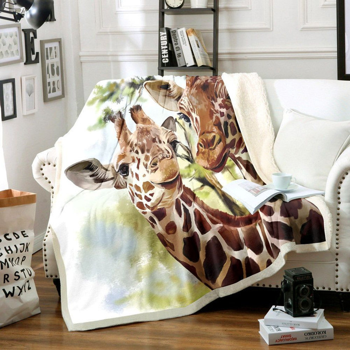 Giraffe Hm0711061Tt Sherpa Fleece Blanket